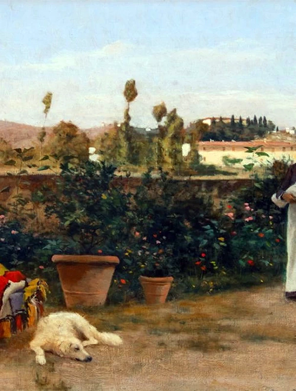 Angiolo - La culla, Museo Civico Giovanni Fattori, Livorno, dettaglio